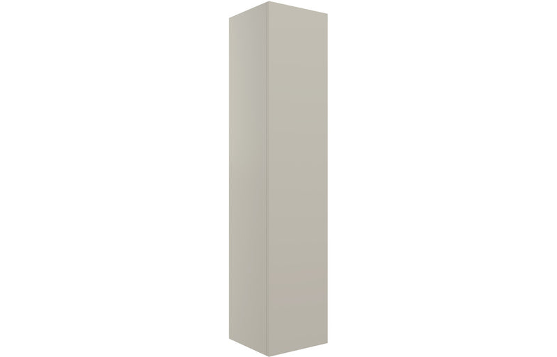 Violet 350mm Wall Hung 1 Door Tall Unit - Matt Latte - KPSB104077