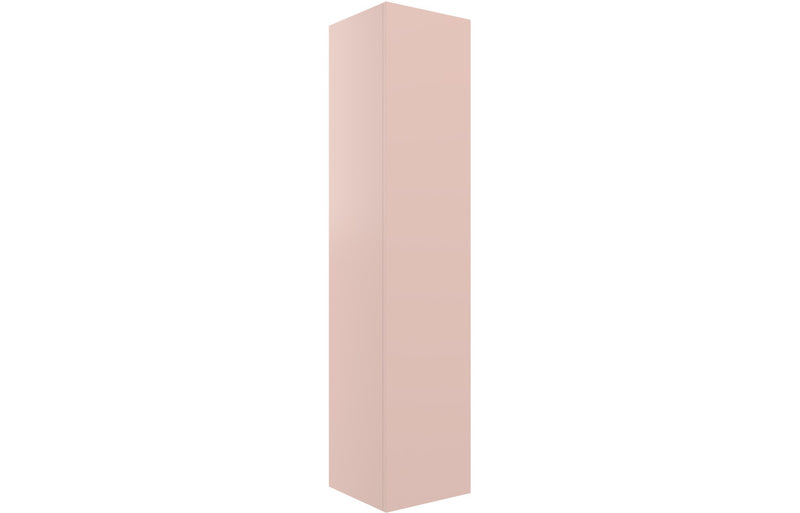 Violet 350mm Wall Hung 1 Door Tall Unit - Matt Antique Rose - KPSB104078