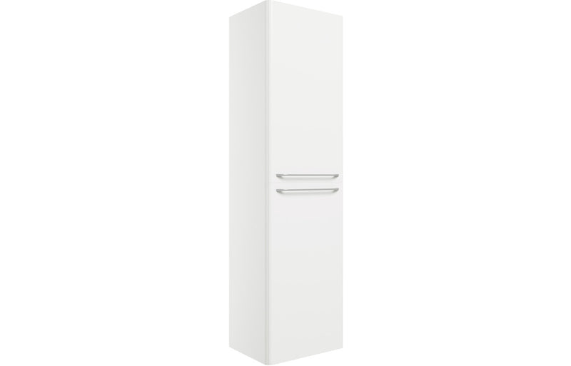 Orchid 454mm Wall Hung 2 Door Tall Unit - White Gloss - KPSB104099