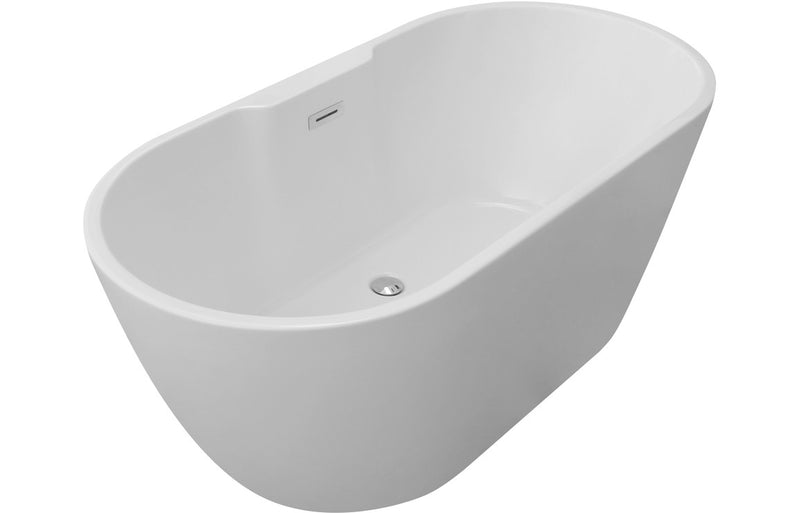 Dunbar Freestanding 1550x745x580mm 0TH Bath - Gloss White - KPSB104124