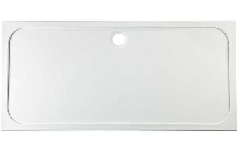 45mm Low Profile 1800x800mm Rectangular Tray & Waste - White - KPSB104348