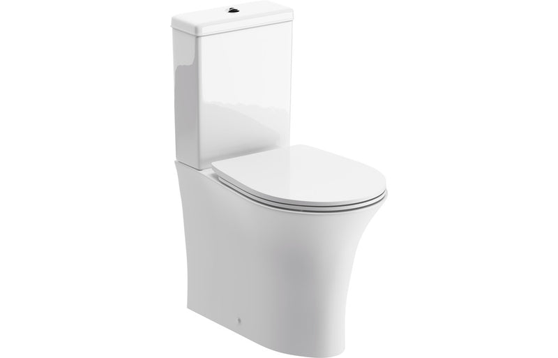 Langley Rimless Close Coupled Fully Shrouded WC & Soft Close Seat - KPSB104938