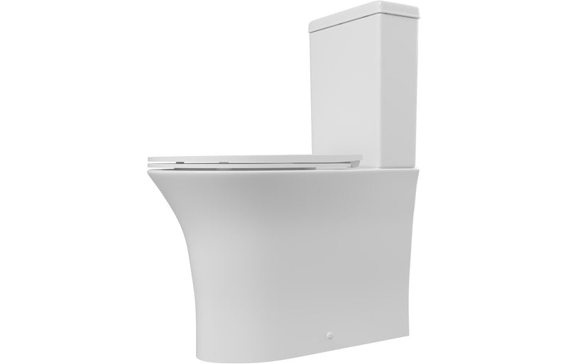 Langley Rimless Close Coupled Fully Shrouded WC & Soft Close Seat - KPSB104938