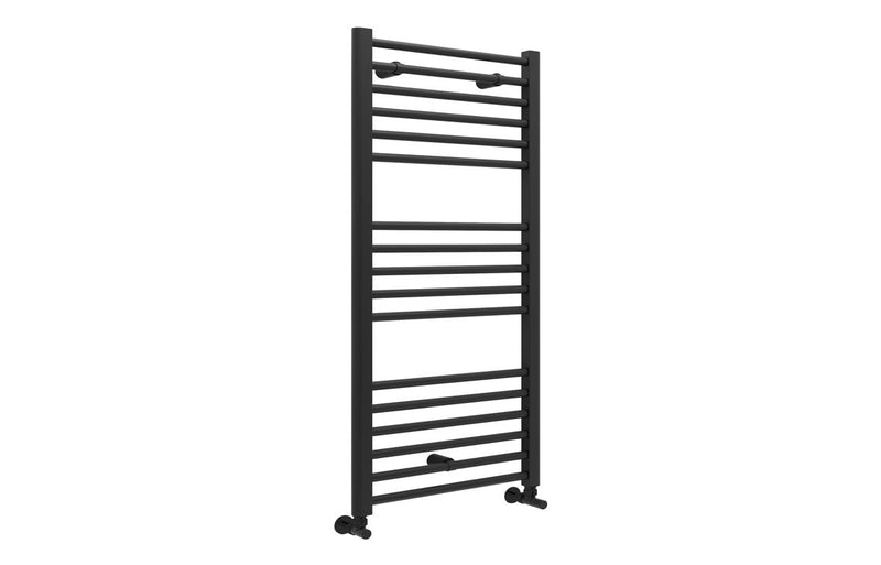 Belgravia Straight 30mm Ladder Radiator (600x1200x30mm) - Matt Black - KPSB104982