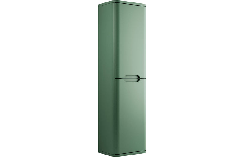 Clover 350mm 2 Door Wall Hung Tall Unit - Matt Sage Green - KPSB105331