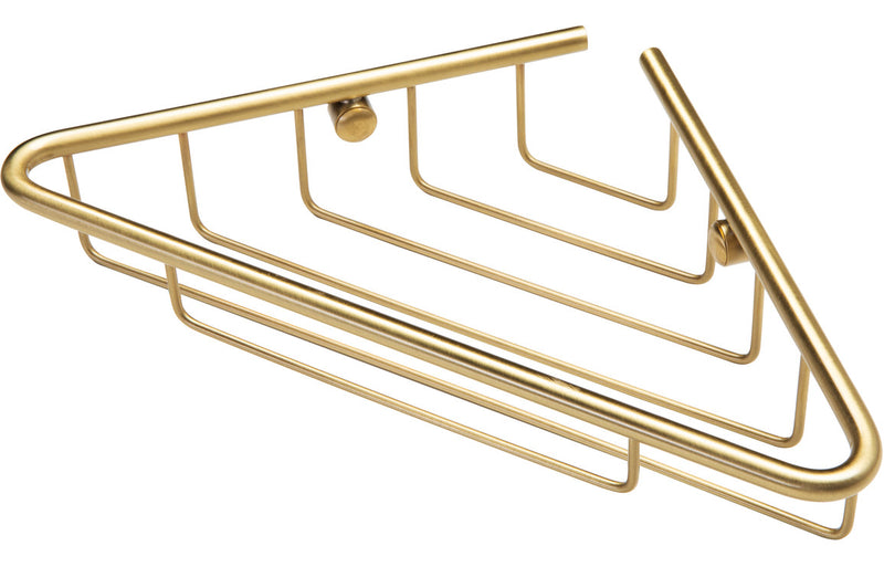 Lincoln 1-Tier Corner Shower Caddy - Brushed Brass - KPSB105486