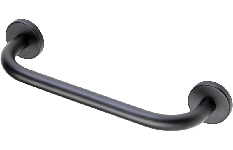 Straight 64cm Grab Rail - Matt Black - KPSB105499