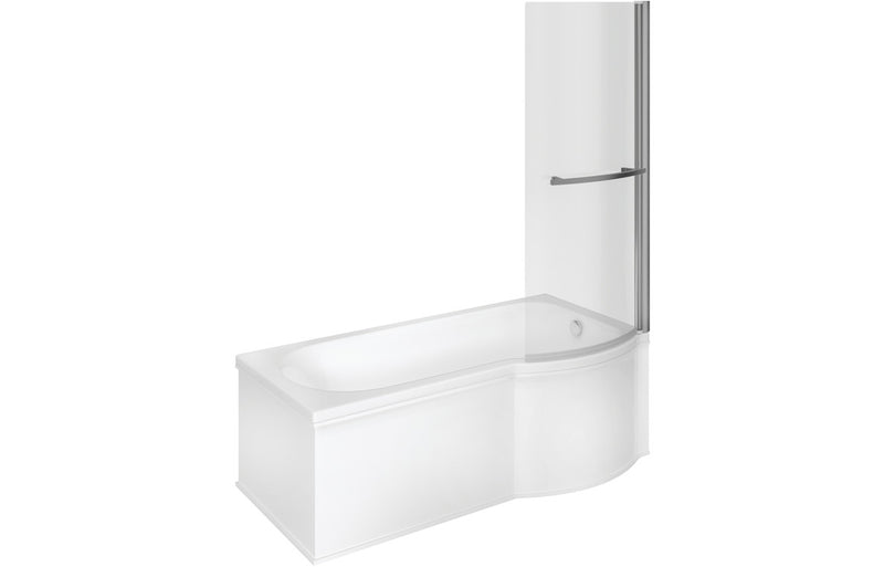 Portobello P Shape 1700x850x560mm 0TH Shower Bath Pack (RH) - KPSB105609