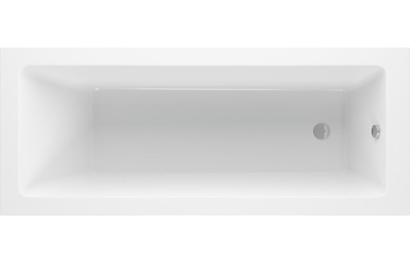 Padstow Square Single End 1600x700x550mm 0TH Bath w/Legs - KPSB105620