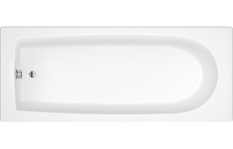 Lowestoft Round Single End SUPERCAST 1700x750x550mm 0TH Bath w/Legs - KPSB105638