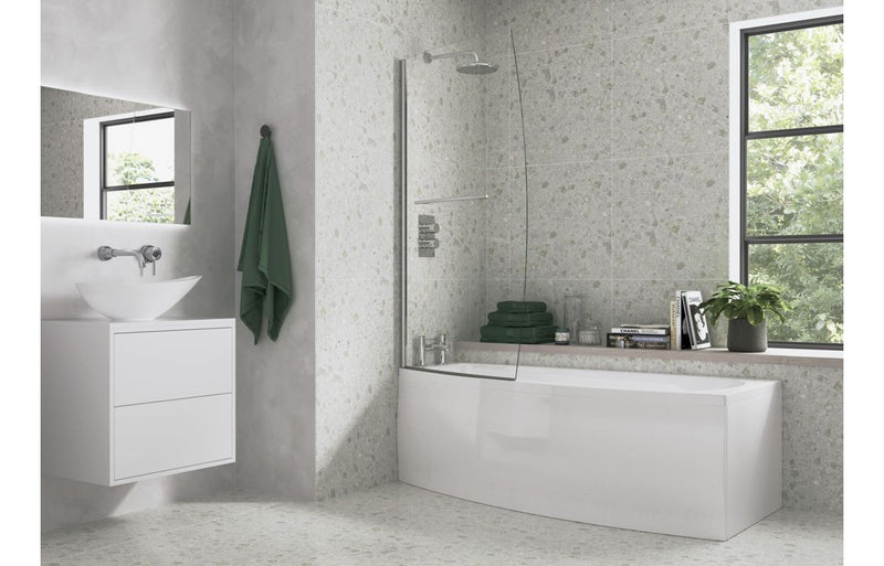 Folkestone Space Saving 1700x740x560mm 0TH Bath w/Legs (LH) - KPSB105659