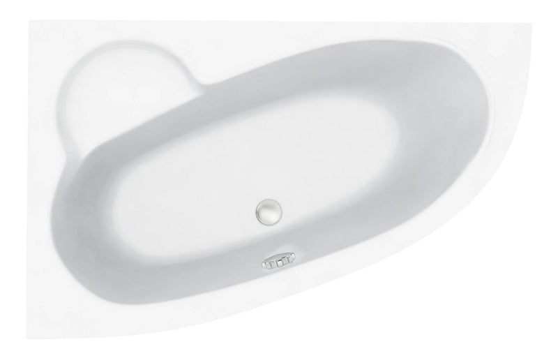 Newquay 1500x950x600mm 0TH Offset Corner Bath w/Legs (LH) - KPSB105672