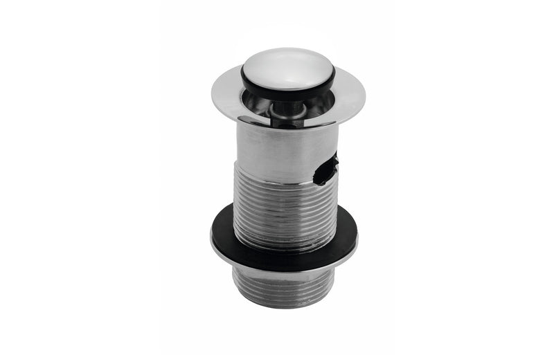 Slotted Round Basin Waste - Chrome - KPSB105684
