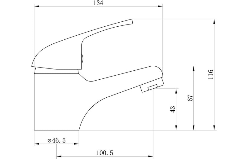 Heddon Basin Mixer & Waste - Chrome 1.0 Bar - KPSB105700