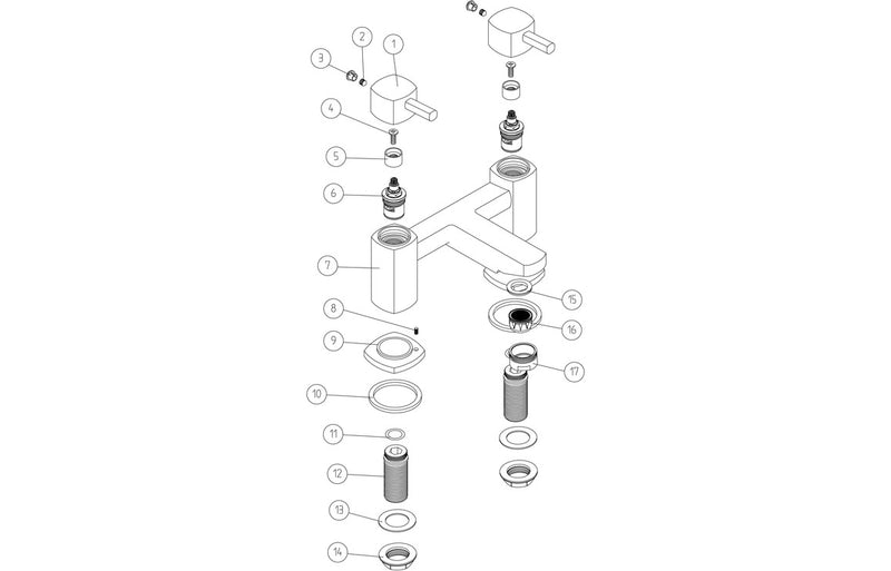 Thames Bath Filler - Chrome 1.5 Bar - KPSB105710