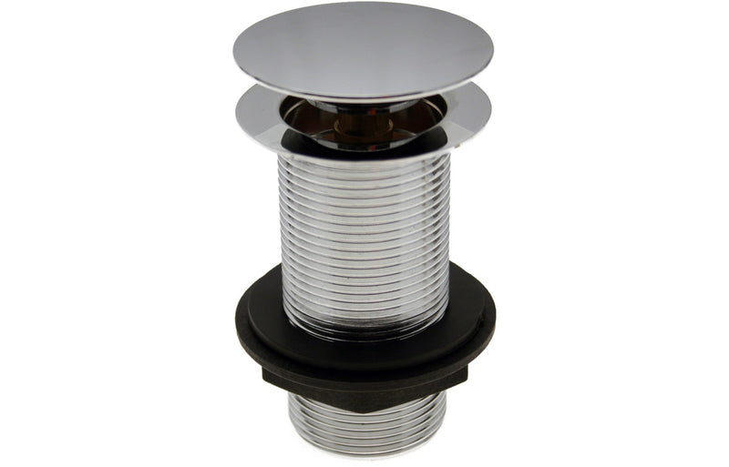 Unslotted Mushroom Basin Waste (1 1/4") - Chrome - KPSB105719