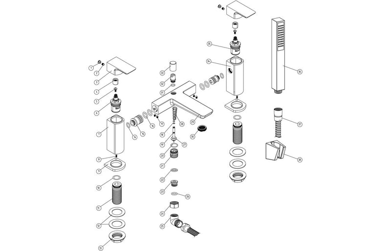 Avon Bath/Shower Mixer - Chrome 0.5 Bar - KPSB105729
