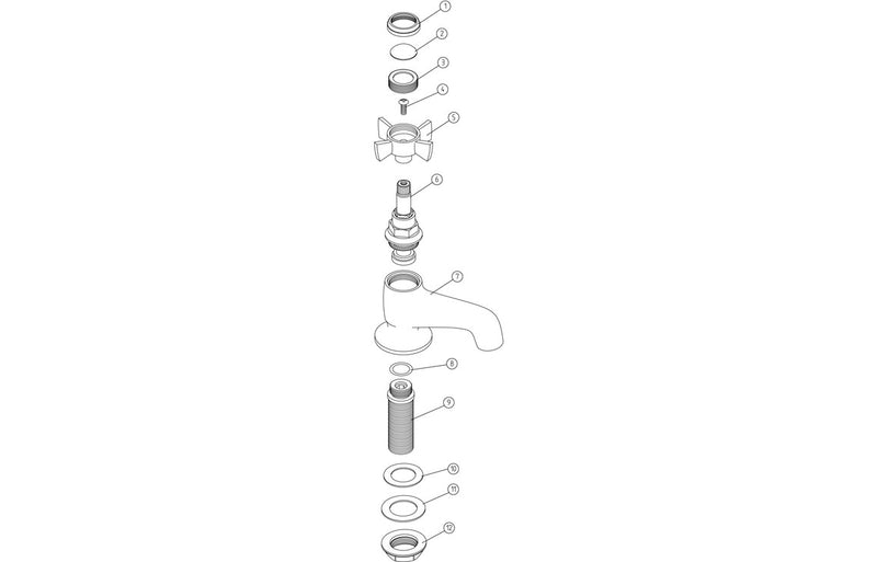 Bourne Basin Taps - Chrome 0.1 Bar - KPSB105731