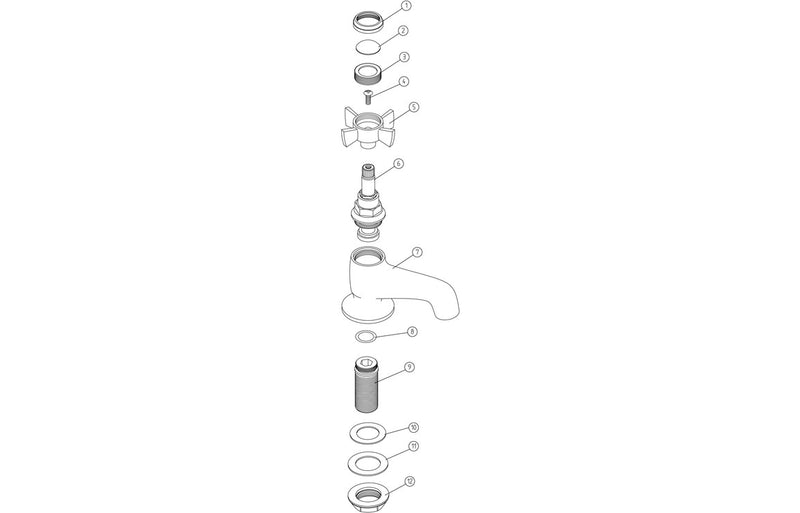 Bourne Bath Taps - Chrome 0.5 Bar - KPSB105733
