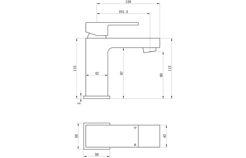 Yarrow Basin Mixer & Waste - Chrome 1.0 Bar - KPSB105735