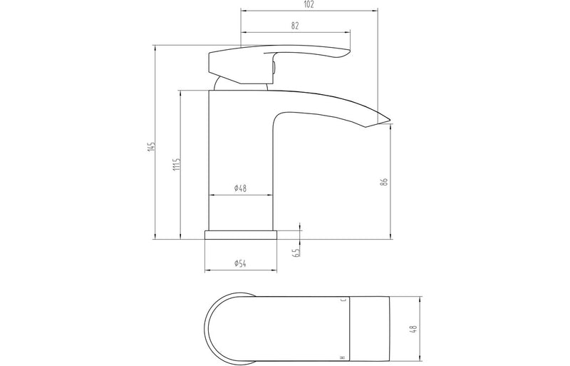 Trent Basin Mixer & Waste - Chrome 0.5 Bar - KPSB105747