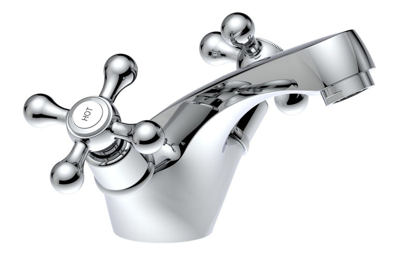 Quin Basin Mixer & Waste - Chrome 0.2 Bar - KPSB105750
