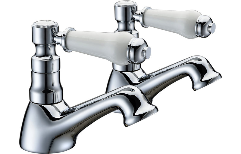 Glen Bath Pillar Taps - Chrome 1.0 Bar - KPSB105755