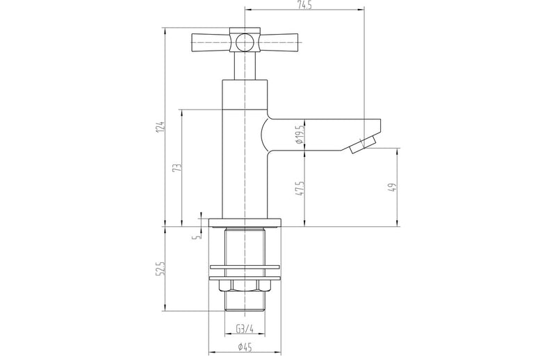Ingol Bath Taps - Chrome 1.5 Bar - KPSB105765
