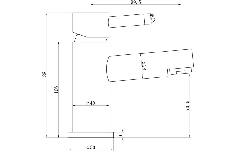 Derwent Basin Mixer & Waste - Chrome 1.0 Bar - KPSB105769