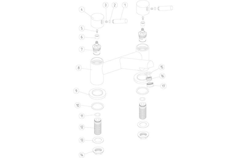 Derwent Bath Filler - Chrome 1.5 Bar - KPSB105770
