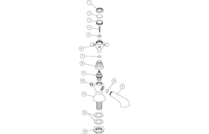 Stour Basin Pillar Taps - Chrome 0.1 Bar - KPSB105776