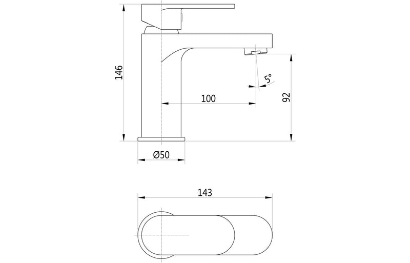 Severn Basin Mixer & Waste - Chrome 1.0 Bar - KPSB105790