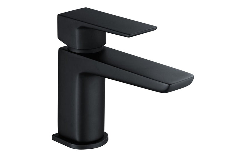 Avon Cloakroom Basin Mixer & Waste - Matt Black 0.5 Bar - KPSB105796