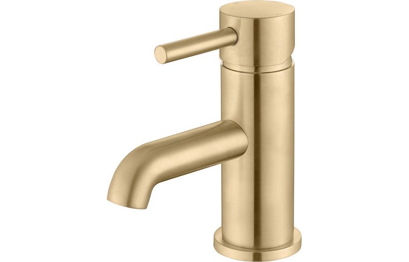 Lavant Basin Mixer & Waste - Brushed Brass 1.0 Bar - KPSB105801