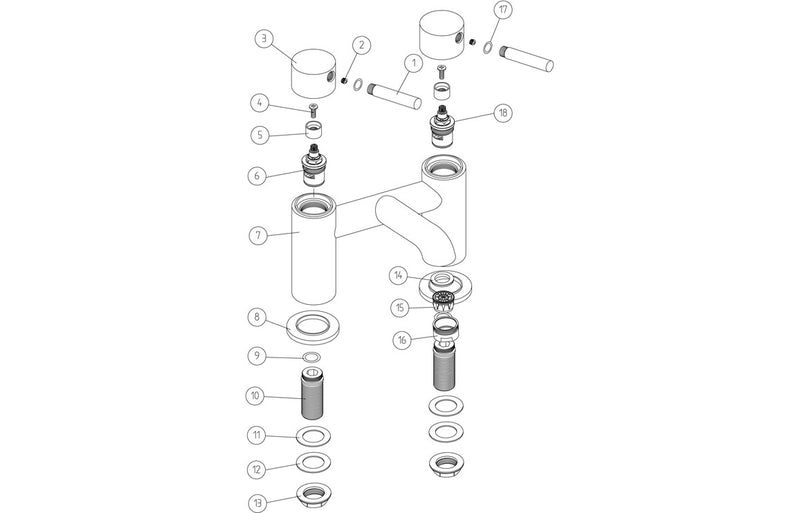 Lavant Bath Filler - Brushed Brass 1.5 Bar - KPSB105803