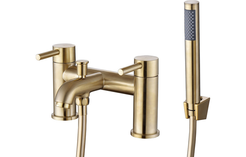 Lavant Bath/Shower Mixer & Bracket - Brushed Brass 1.5 Bar - KPSB105804