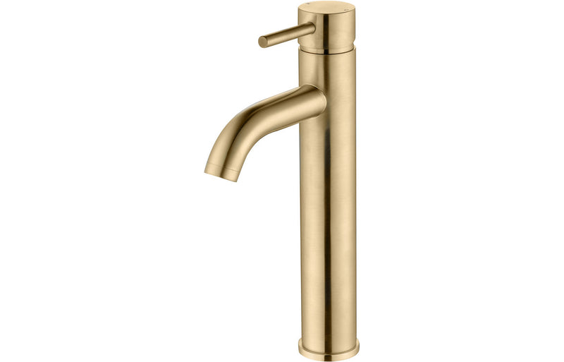 Lavant Tall Basin Mixer - Brushed Brass 0.5 Bar - KPSB105806