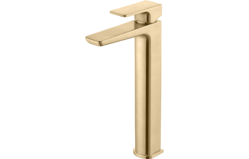 Avon Tall Basin Mixer - Brushed Brass 0.5 Bar - KPSB105812