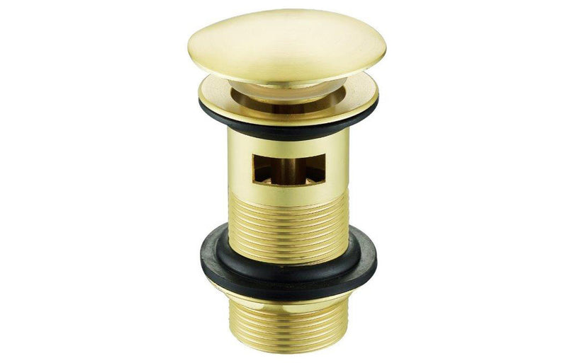 Slotted Mushroom Basin Waste (1 1/4") - Brushed Brass - KPSB105813