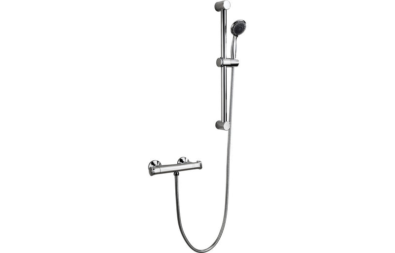 Ripple Low Pressure Thermostatic Bar Mixer Shower - Chrome - KPSB105828