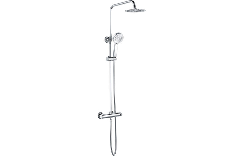 Hydro Round Thermostatic Bar Mixer w/Riser Kit - Chrome - KPSB105832