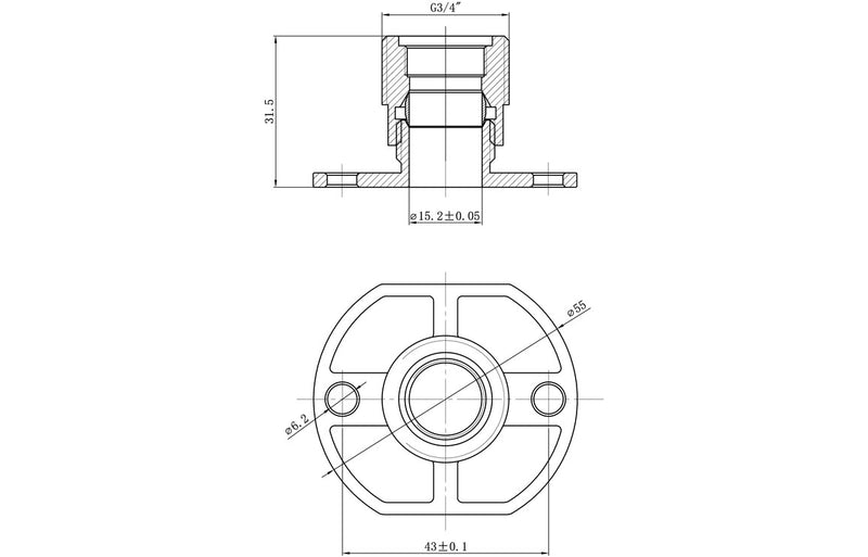 Exposed Shower Valve Fast Fitting Kit (Any) (Pair) - KPSB105879