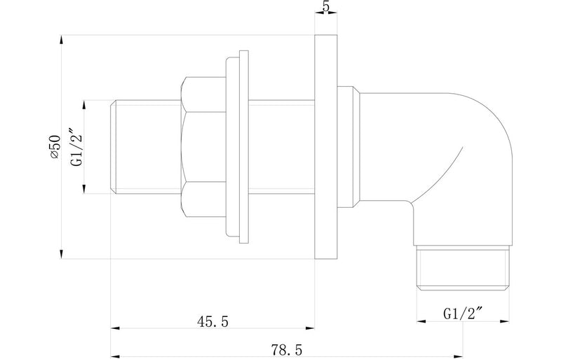 Traditional Wall Outlet Elbow - KPSB105884