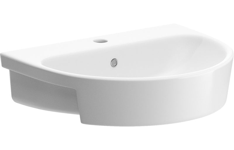 Otford 555x435mm 1TH Semi Recessed Basin - KPSB106135