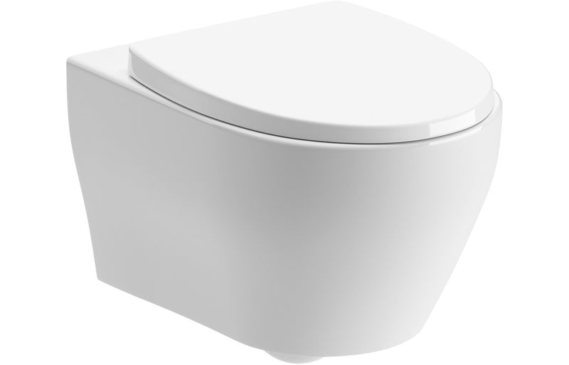 Otford Rimless Wall Hung WC & Soft Close Seat - KPSB106142