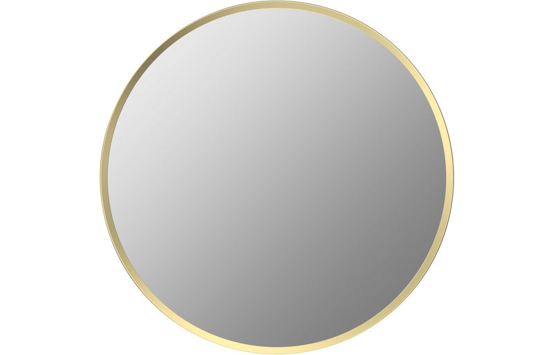 Lucy 500mm Round Mirror - Brushed Brass - KPSB106259