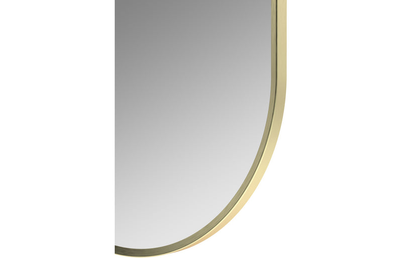 Lucy 800x400mm Oblong Mirror - Brushed Brass - KPSB106265
