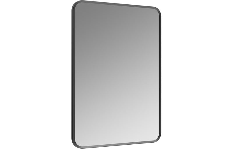 Lucy 600x800mm Rectangle Mirror - Matt Black - KPSB106269