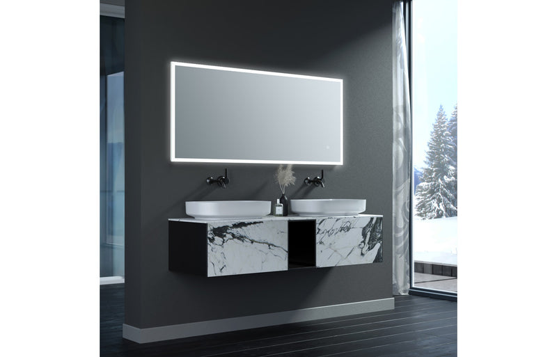 Bella 600x1200mm Rectangle Edge-Lit LED Mirror - KPSB106282
