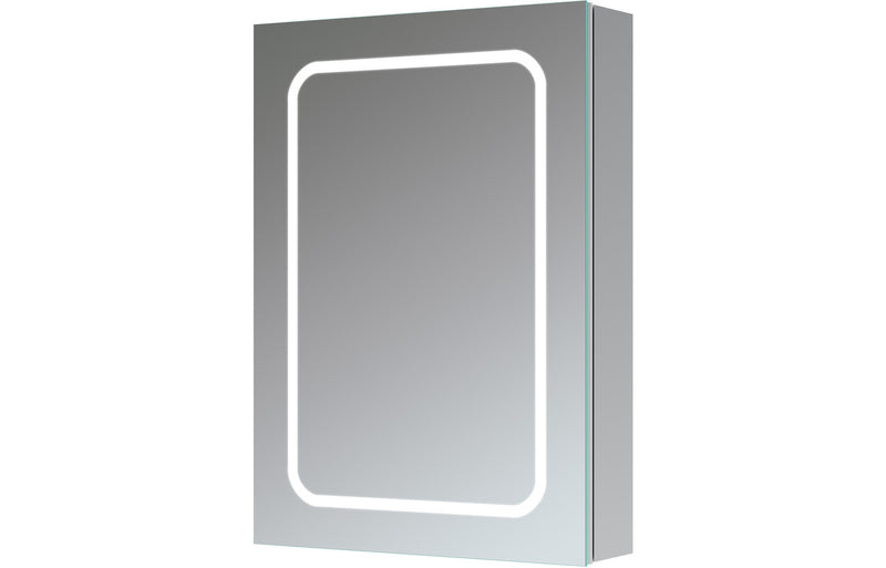 Harry 500mm 1 Door Front-Lit LED Mirror Cabinet - KPSB106295